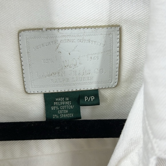 Lauren jeans, Ralph Lauren, white denim trucker jacket SP - Picture 7 of 11